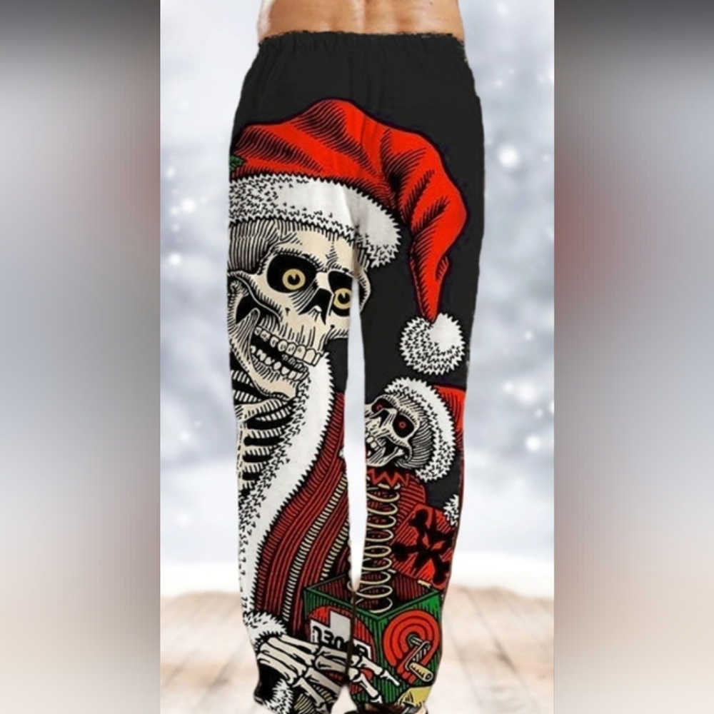 Skeleton Santa  Lounging/Pajama Pants